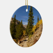 ロッキー山脈のロッチから出る道 セラミックオーナメント (右)