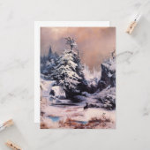 ロッキー山脈の冬 カード (正面/裏面インサイチュ)