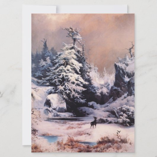 ロッキー山脈の冬 カード (正面)