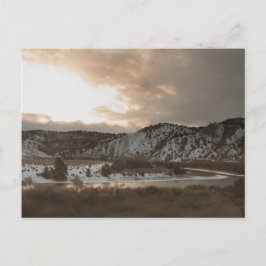 ロッキー山脈の冬 ポストカード