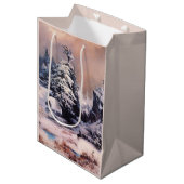 ロッキー山脈の冬 ミディアムペーパーバッグ (正面アングル)