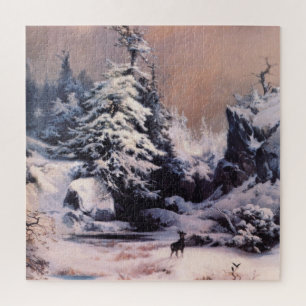 ロッキー山脈の冬(Thomas Moran) ジグソーパズル