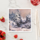 ロッキー山脈の冬(Thomas Moran) スタンダードランチョンナプキン (インサイチュ)
