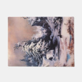 ロッキー山脈の冬(Thomas Moran) ドアマット (正面)