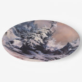 ロッキー山脈の冬(Thomas Moran) ペーパープレート (アングル)