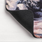 ロッキー山脈の冬(Thomas Moran) マウスパッド (コーナー)