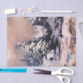 ロッキー山脈の冬(Thomas Moran) 薄葉紙 (クラフト)