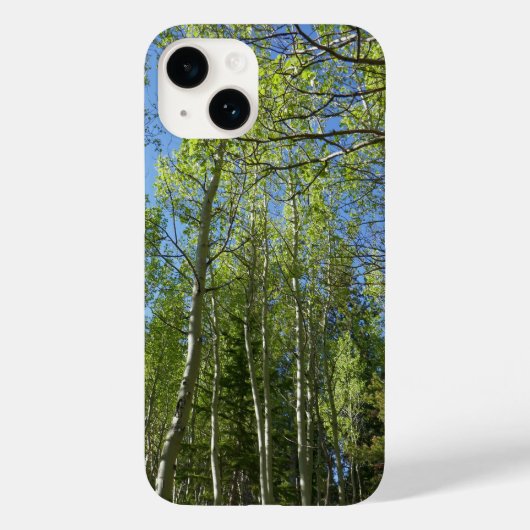 ロッキー山脈の夏のシラカバ Case-Mate iPhoneケース (裏面)