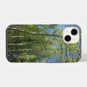 ロッキー山脈の夏のシラカバ iPhoneケース (裏面横)