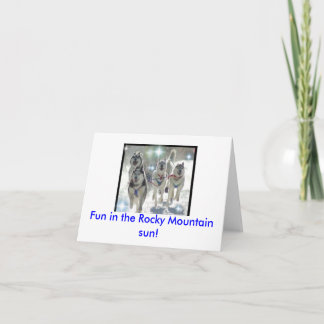 ロッキー山脈の太陽のおもしろい! カード