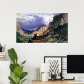 ロッキー山脈の嵐ロザリー山ビエルシュタット ポスター (ホームオフィス)