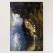 ロッキー山脈の嵐、ロザリー山、ビエルシュタット ジグソーパズル (縦)