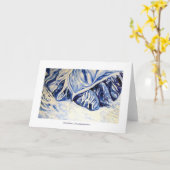 ロッキー山脈の挨拶状 カード (黄色い花)