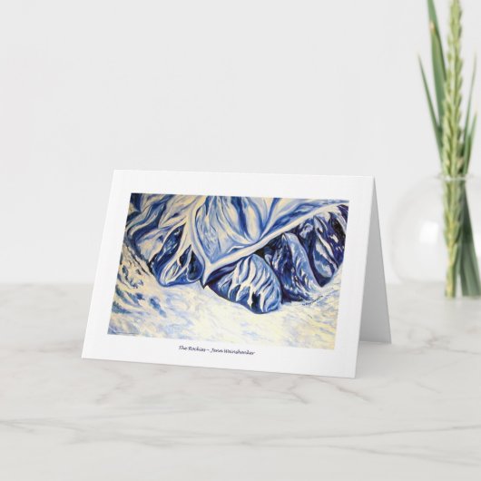 ロッキー山脈の挨拶状 カード (正面)