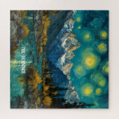 ロッキー山脈の星空の夜 ジグソーパズル (横)