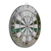 ロッキー山脈の氷河の湖 ダーツボード (正面左)