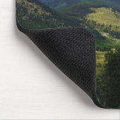 ロッキー山脈の熱気の気球の乗車 マウスパッド (コーナー)