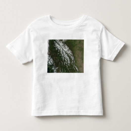 ロッキー山脈の眺め トドラーTシャツ (正面)