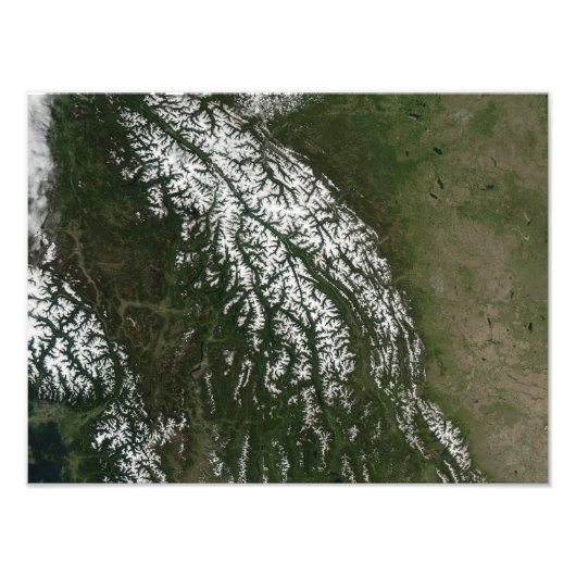 ロッキー山脈の眺め フォトプリント            (正面)