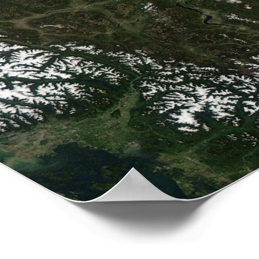 ロッキー山脈の眺め ポスター (角)