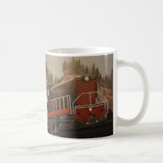 ロッキー山脈の石炭列車 コーヒーマグカップ