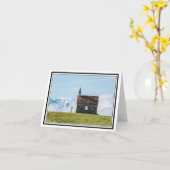 ロッキー山脈の礼拝堂 カード (黄色い花)