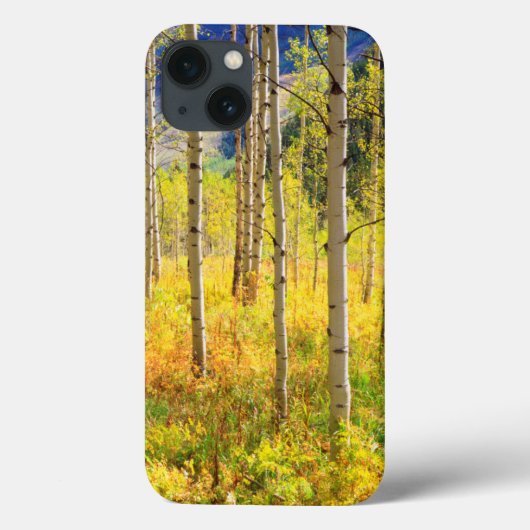 ロッキー山脈の紅葉とポプラの木 Case-Mate iPhoneケース (裏面)