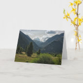 ロッキー山脈の谷 カード (黄色い花)