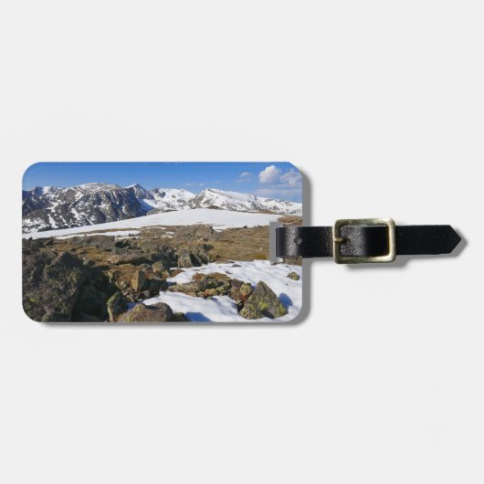 ロッキー山脈の雪解け ラゲッジタグ (正面横)