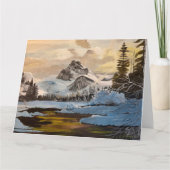 ロッキー山脈の雪、Gary Polingによる カード (正面)