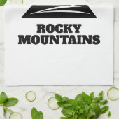 ロッキー山脈はハイキングトレイル引用文と呼んでいる キッチンタオル (折り畳み)