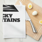 ロッキー山脈はハイキングトレイル引用文と呼んでいる キッチンタオル (四つ折り)