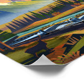 ロッキー山脈を旅行する ポスター (角)