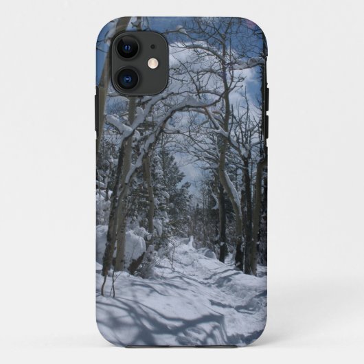 ロッキー山脈を通る雪の覆われた道 Case-Mate iPhoneケース (裏面)