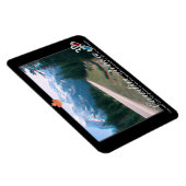 ロッキー山脈カナダ3D赤シアンAnaglyph写真 マグネット (右側)