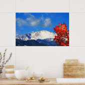 ロッキー山脈カラフルの秋時間 ポスター (キッチン)