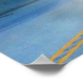 ロッキー山脈カーゴトラックハイウェイドライビングアート ポスター (角)