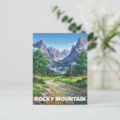 ロッキー山脈コロラド州旅行 ポストカード (スタンド正面)