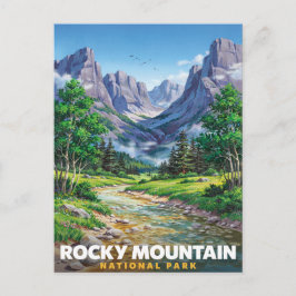 ロッキー山脈コロラド州旅行 ポストカード