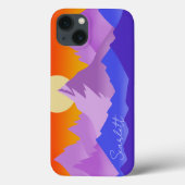 ロッキー山脈ゴールデンアワーサンアート Case-Mate iPhoneケース (裏面)