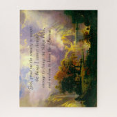 ロッキー山脈セレニティ祈りの言葉ジグソーパズル ジグソーパズル (縦)