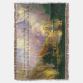 ロッキー山脈セレニティ祈りの言葉スローブランケット スローブランケット (正面縦)