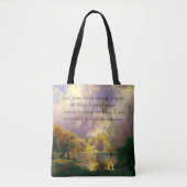 ロッキー山脈セレニティ祈りの言葉トートバッグ トートバッグ (正面)