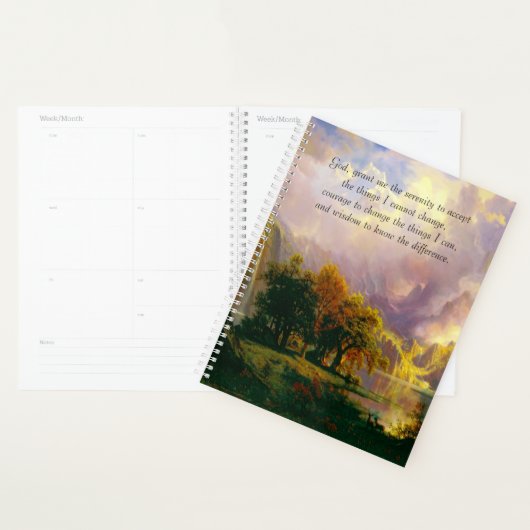 ロッキー山脈セレニティ祈りの言葉プランナー プランナー手帳 (ディスプレー)