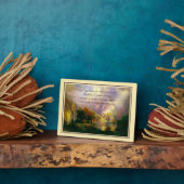 ロッキー山脈セレニティ祈りの言葉プレート フォトプラーク (側面)