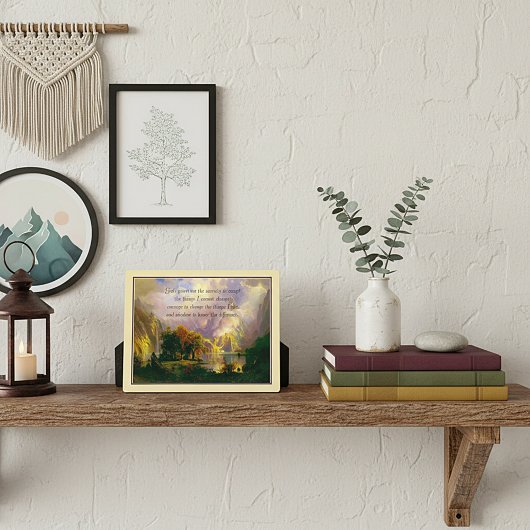 ロッキー山脈セレニティ祈りの言葉プレート フォトプラーク