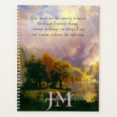 ロッキー山脈セレニティ祈りの言葉 パーソナライズされた プランナー手帳 (正面)