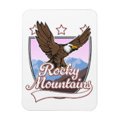 ロッキー山脈ロゴ マグネット (縦)