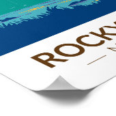 ロッキー山脈国立公園 グランドテトン国立公園 旅行 ポスター (角)