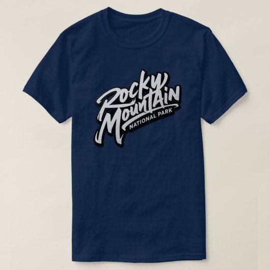 ロッキー山脈国立公園 Tシャツ (デザイン正面)
